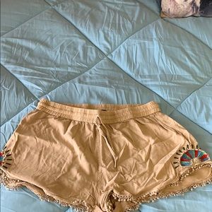 Brown comfy shorts